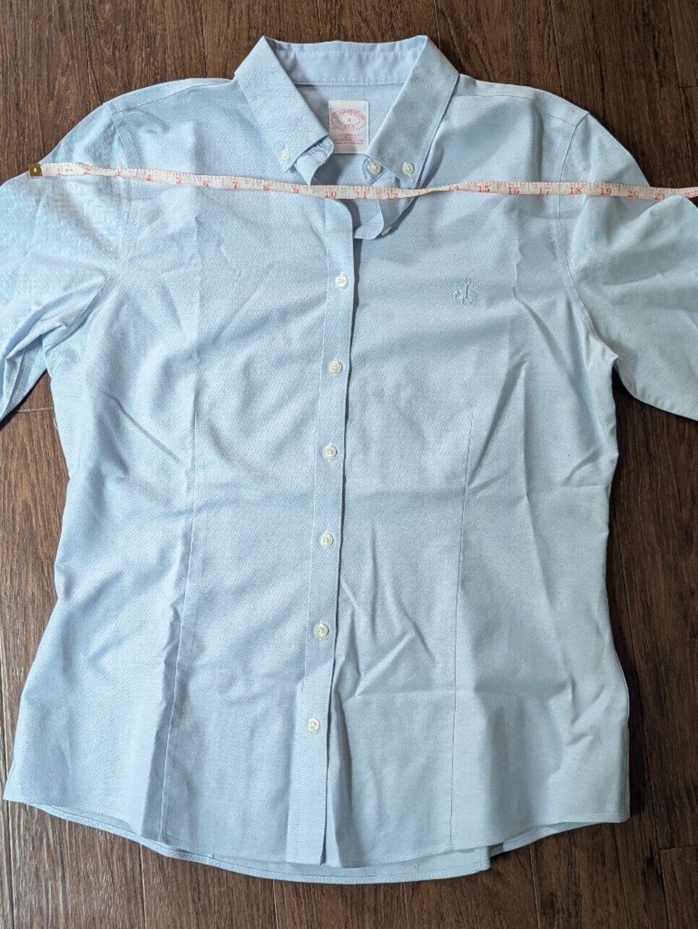 Stretch Non-Iron Oxford Button-Down Womens Size 8 - Picture 9 of 10